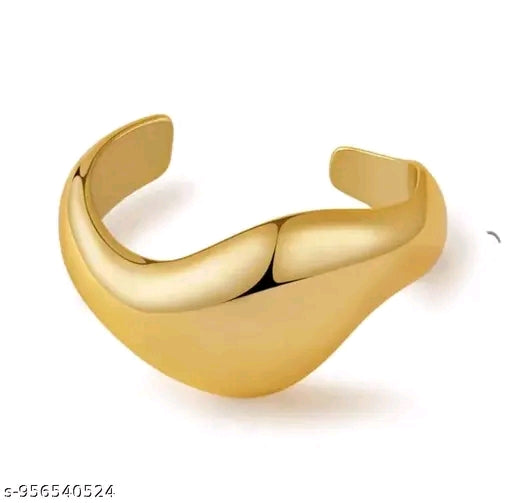 Aura Liquid Gold Molten Wave Cuff Bracelet